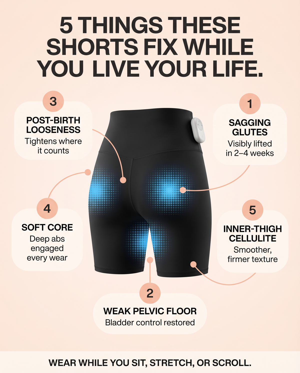 PeachTone™ EMS Shorts